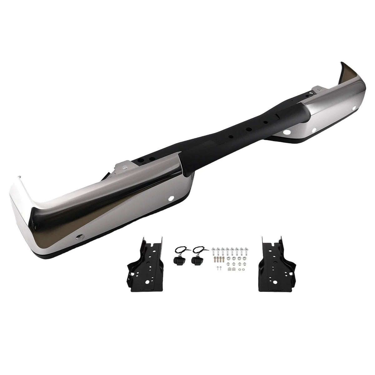 Rear Bumper Assembly Chrome Steel for Nissan Titan (2004–2015) NI1103118