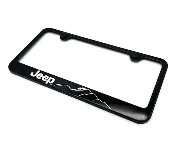 License Plate Frame Black Plastic for Jeep Off Road (2011–2020)