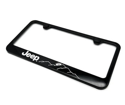 License Plate Frame Black Plastic for Jeep Off Road (2011–2020)