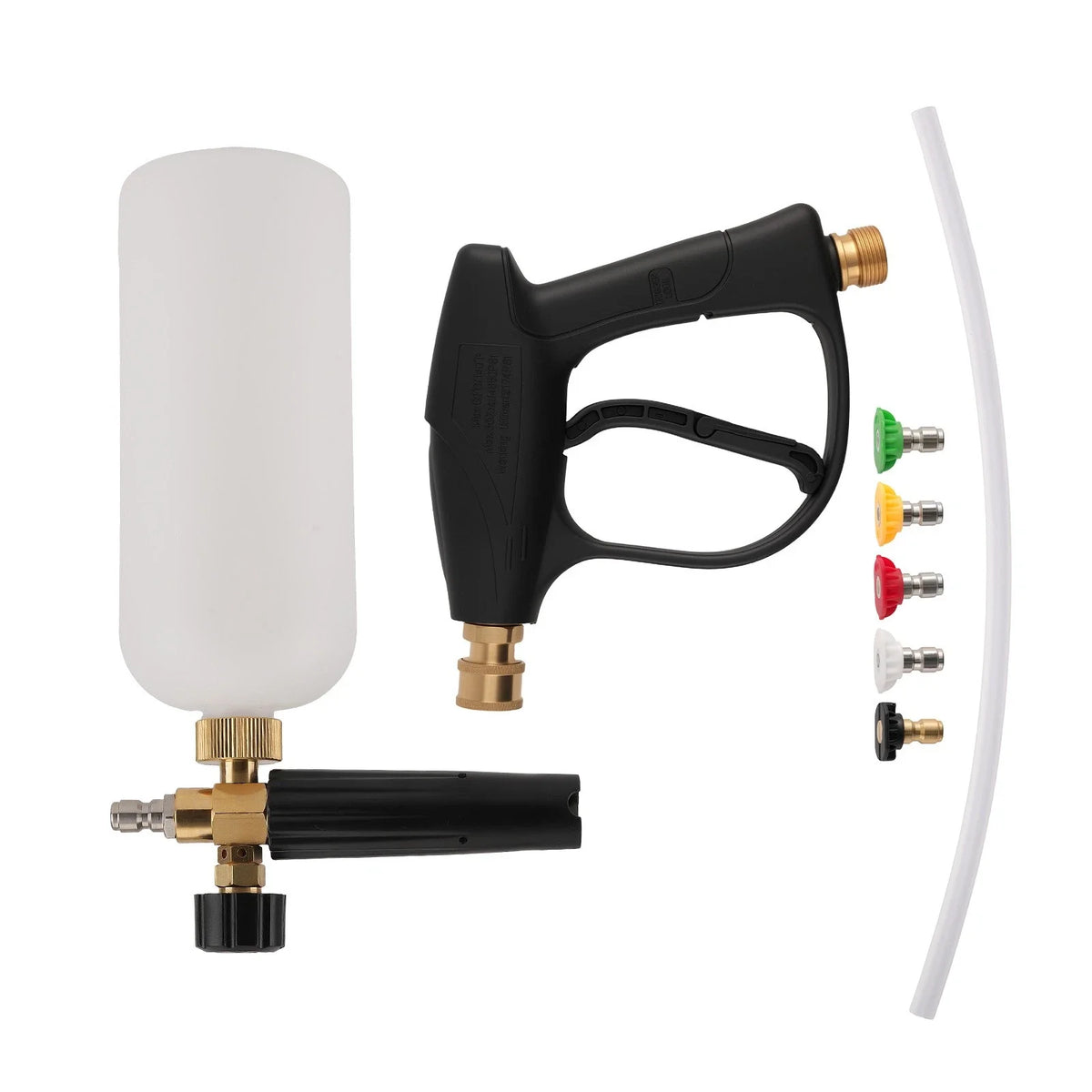 Snow Foam Lance Kit for Car Wash with 5 Spray Tips (1/4")
