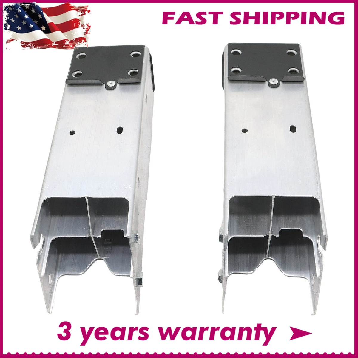 Bumper Rail Extension Crush Can Pair for Tesla Model 3 (2017–2022) 1088149-00-F, 1088148-00-F