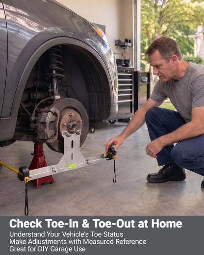 Wheel Alignment Tool for DIY Toe Adjustment