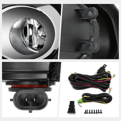 Clear Lens Fog Lights Set for Toyota Corolla (2011–2013) + Switch + Bezel