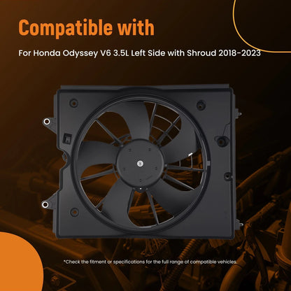 LH Electric Radiator Cooling Fan for Honda Odyssey (2018–2023)