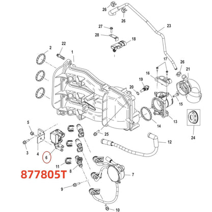 Marine Vacuum Solenoid Valve for Outboard 30-60HP (877805T)