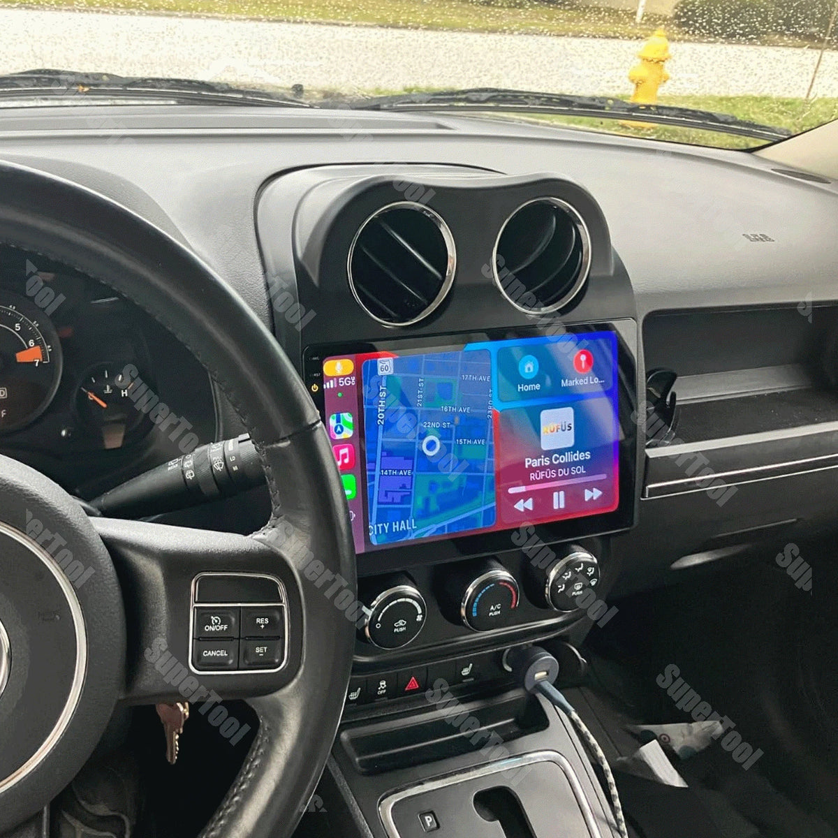10.1'' Android 13 Apple Carplay Stereo Radio GPS for Jeep Compass (2009–2016)