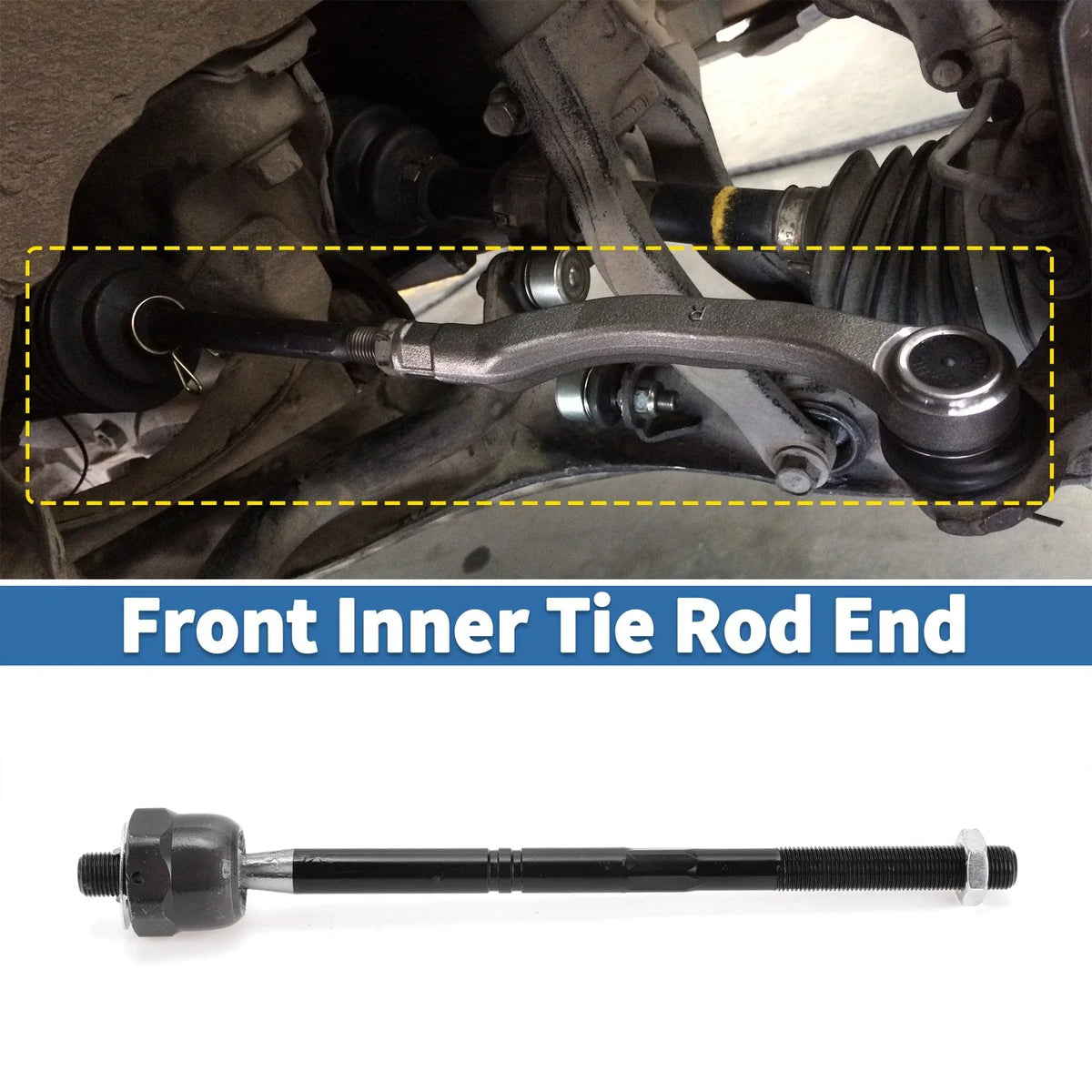 2X Front Inner Tie Rod End Links for Ford F-150, Lincoln Mark LT (2004–2008)