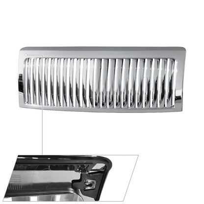 Chrome ABS Front Bumper Vertical Grille for Ford F-150 (2009–2014) FG784