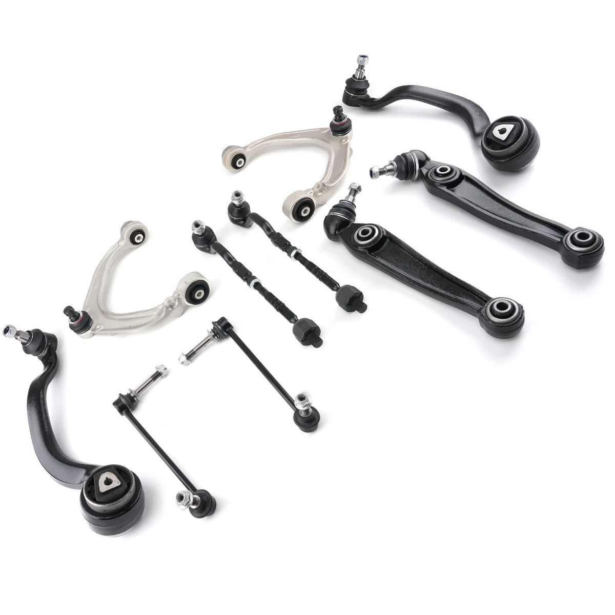 Front Lower & Upper Control Arms w/ Ball Joints Tie Rods for BMW X5 (3MRAGV)