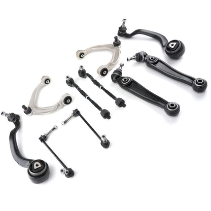 Front Lower & Upper Control Arms w/ Ball Joints Tie Rods for BMW X5 (3MRAGV)