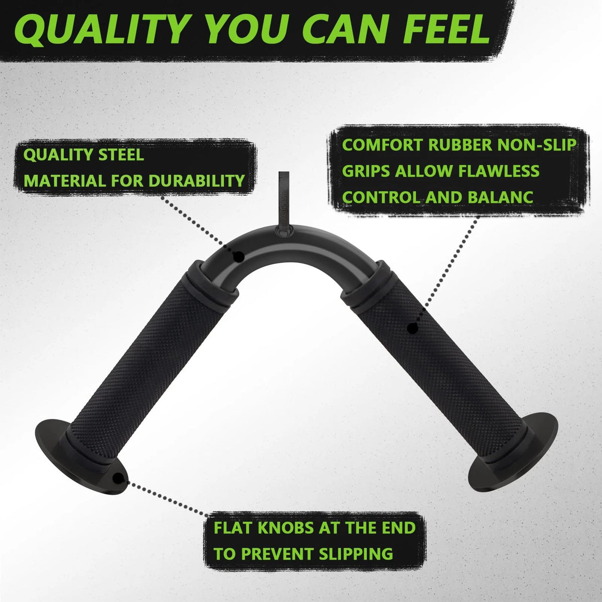 V Bar Cable Attachment for Tricep Press Push Handle LAT Pull (2010–2023)