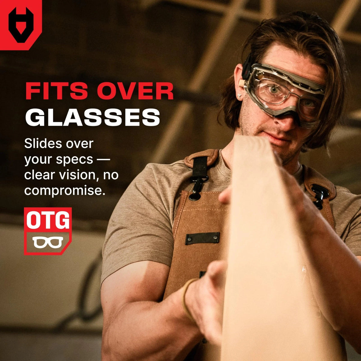 Anti Fog Safety Goggles for Over Glasses (One Size)