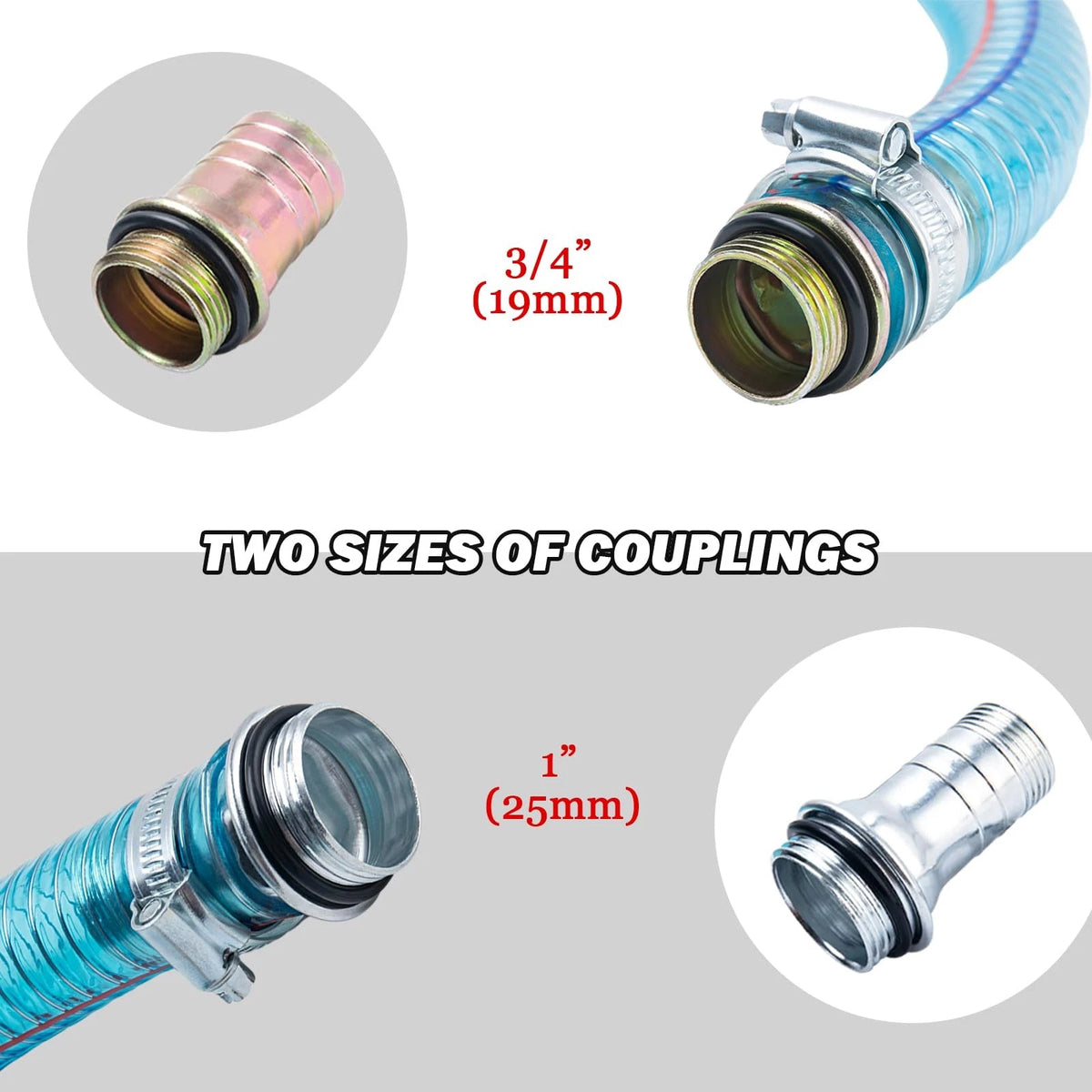 1 Inch Fuel Hose for Transfer Applications (Transparent)