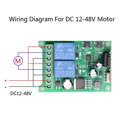 2X Wireless Remote Switch for DC 12V 24V 36V 48V