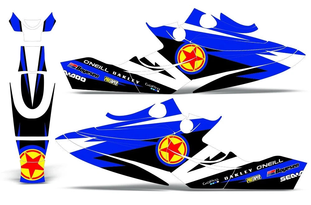 Decal Graphic Stickers for Sea Doo GSX (1996–1999)