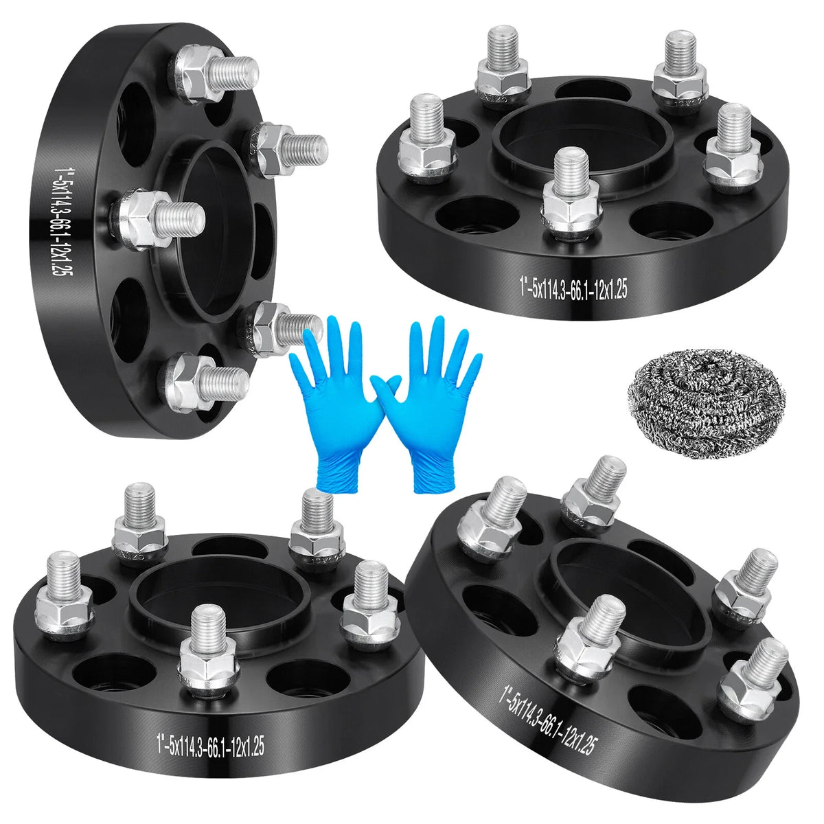 1" 5x4.5 Hubcentric 12x1.25 Wheel Spacers for Infiniti Q50 & Nissan 350Z (2014–2014)