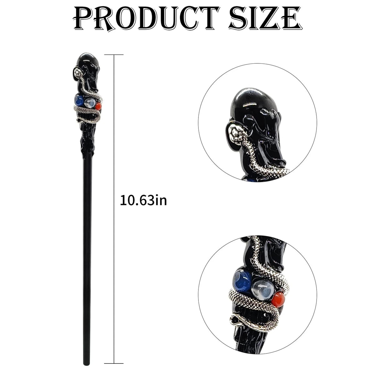 Crystal Magic Wand for Wizard Cosplay (10.63 inches)