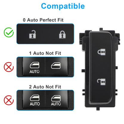 Front Left Door Lock Switch & Driver Side Mirror Switch for Chevy GMC