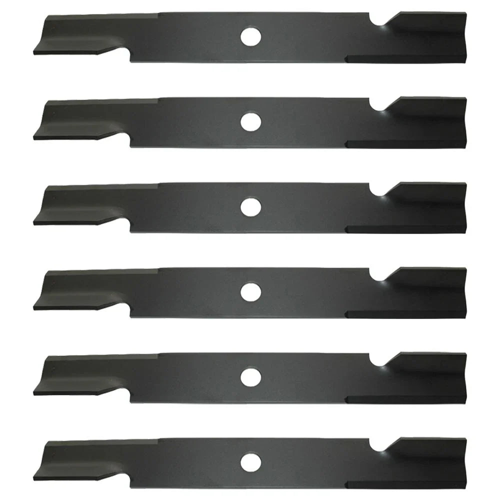 6-Pack Notched Blades for Exmark 103-6403 (Fits Hi-Lift Heavy Duty)