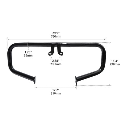 Chopped Engine Guard Crash Bar for Harley Road King, Street Glide (2014–2023)