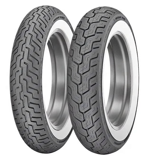 Set of 2 Dunlop D402 Motorcycle Tires for Harley-Davidson (MT90B16, MU85B16)