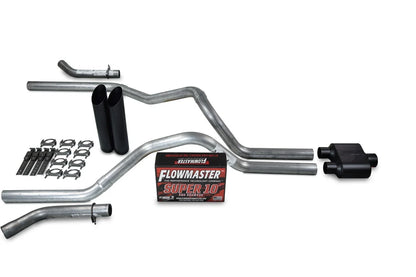 2.5" Dual Exhaust Kit for Dodge Ram 1500 (2009–2018) Flowmaster Super 10 Black Tip