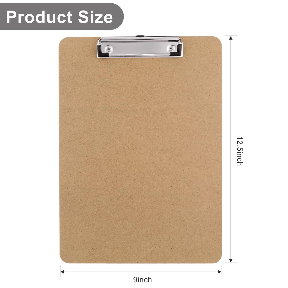 Set of 2 Wood Clipboards for Letter Size (No Part Numbers)