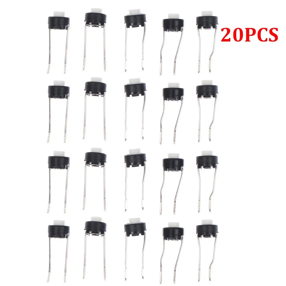 20pcs 6x6x5 2 Pin PCB Momentary Tactile Push Button Micro Switch