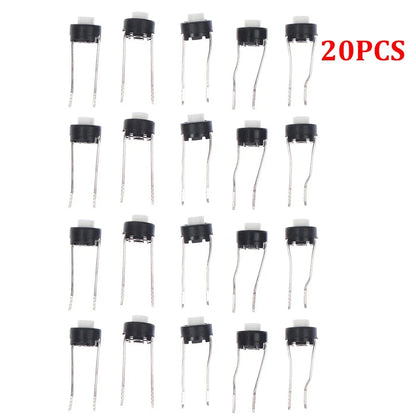 20pcs 6x6x5 2 Pin PCB Momentary Tactile Push Button Micro Switch