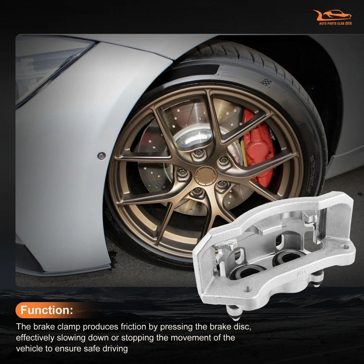 Brake Calipers w/ Bracket Kit Pair for Dodge Ram 1500 2500 3500 (2006–2008)