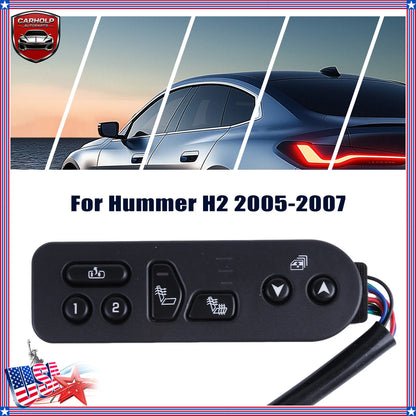 Front Left Seat Heater Switch for Hummer H2 (2005–2007) 15117125, 15184793