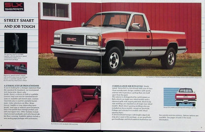 Sales Brochure for GMC Sierra Pickup Truck (1991)