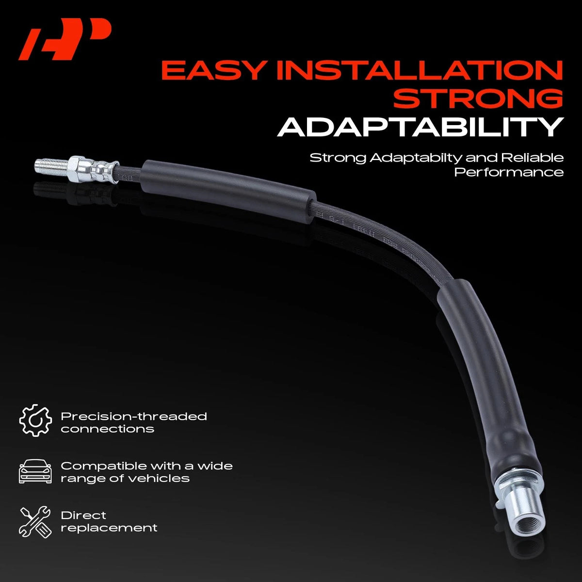 2X Rear Brake Hydraulic Hose for Ford Explorer (2012–2019) H621820, BB5Z2282A, 2205265
