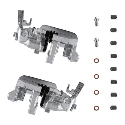 Set of 2 Rear Brake Calipers with Bracket for Lincoln MKX (2011–2015)