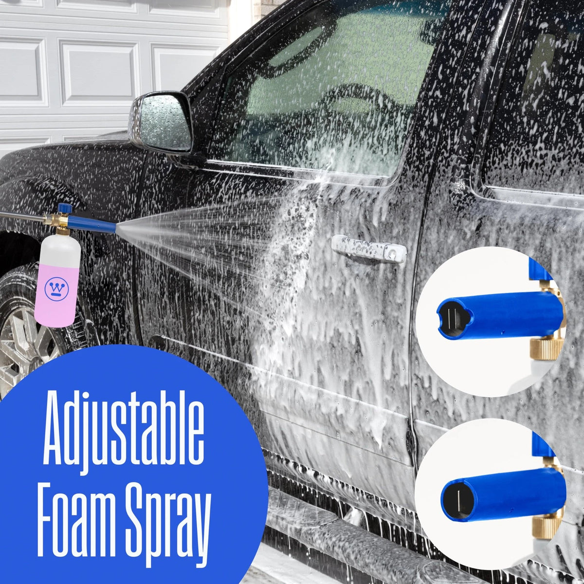 Foam Cannon for Pressure Washers (3600 Max PSI, 1/4” Connector)