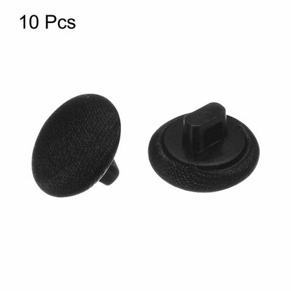 10pcs 10mm Round Fabric Cloth Covered Buttons for Automotive Use