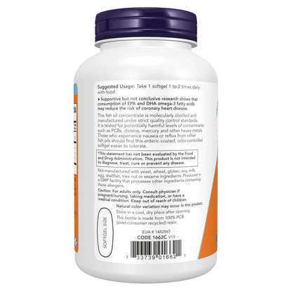 Ultra Omega-3 Supplements for NOW Foods (180 Count)