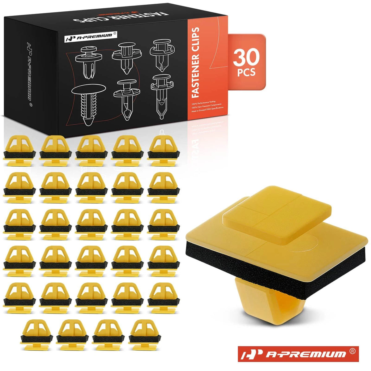 30Pcs Rocker Moulding Fastener Clips w/ Sealer for Hyundai (8775835000, 87758-35000)