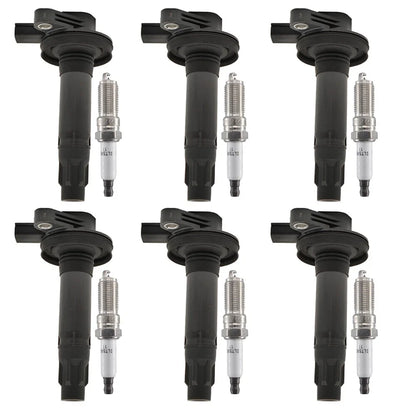 6X Ignition Coils + 6X Iridium Spark Plugs for Mazda CX-9 (2007–2015)