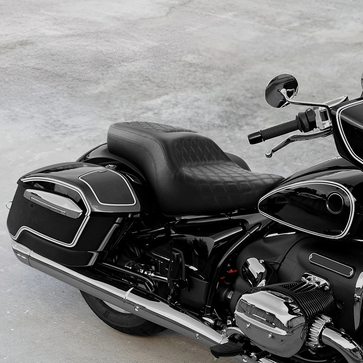 2X Driver & Passenger Seats for BMW R18 B, R18 Transcontinental (2020–2024) Black