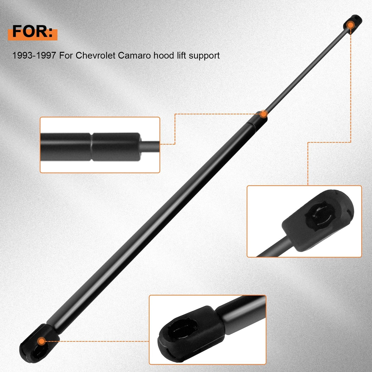 2X Front Hood Lift Supports for Chevrolet Camaro (1993–1997)