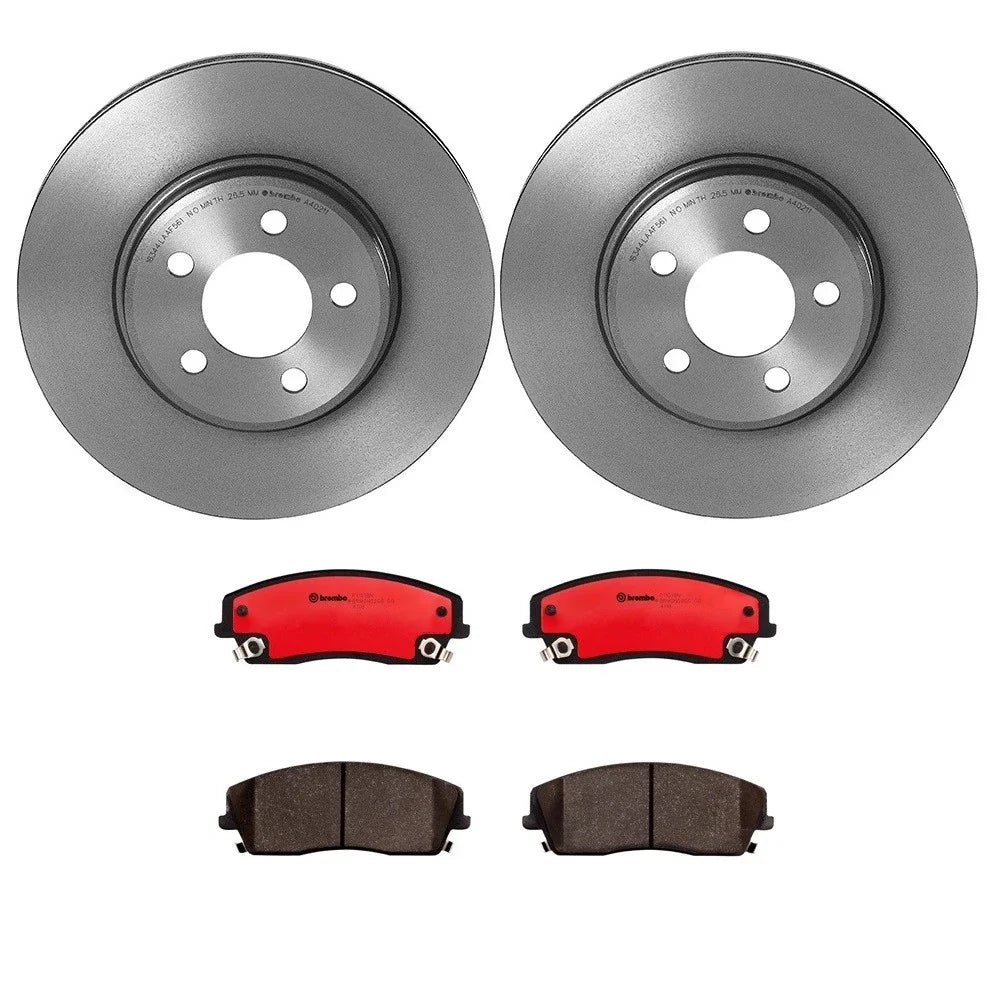 Brembo Front Brake Kit with Ceramic Pads & 320mm Disc Rotors for Chrysler Dodge RWD