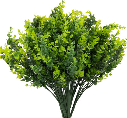 Set of 8 UV Resistant Artificial Boxwood Shrubs for Landscaping