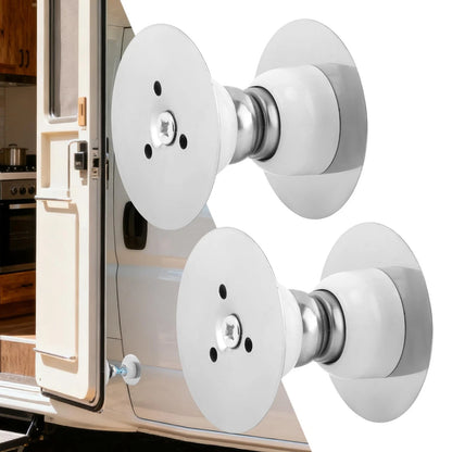 2X RV Magnetic Door Catch for RV (5.5cm x 4.5cm) - White
