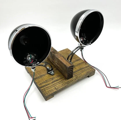 Headlight Stand Kit for Black Dietz Buckets with Custom Steel Frame (Pair)