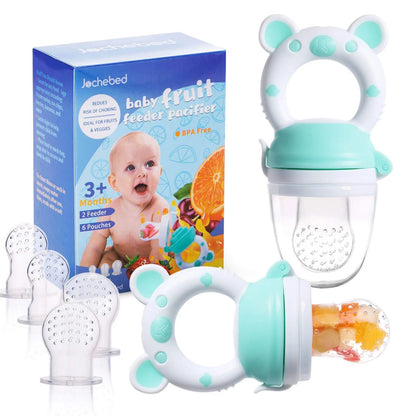 Baby Fruit Food Feeder Pacifier for Fresh Feeder (Pack of 1) - Cyan