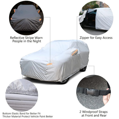 6-Layer Waterproof SUV Car Cover - Universal Breathable Fabric