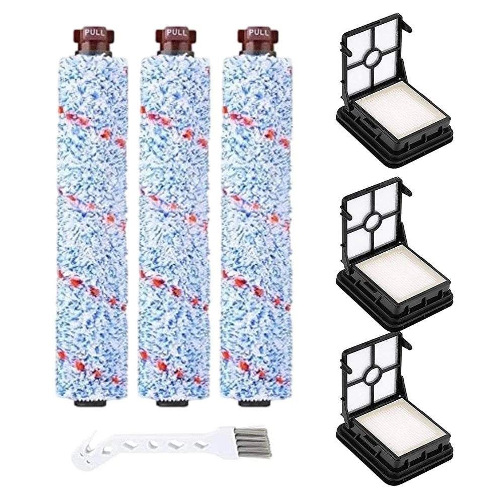Replacement Roll Brush and HEPA Filter Kit for Bissell CrossWave (1866–1868)