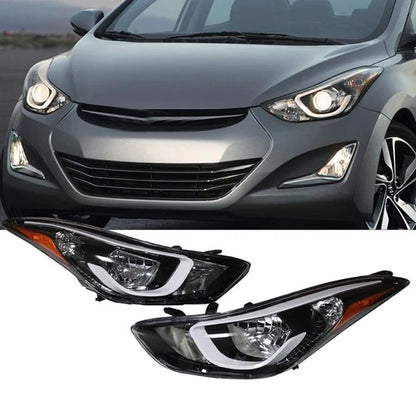 Set of 2 Headlights for Hyundai Elantra (2014–2016) 921013Y500, 921023Y500
