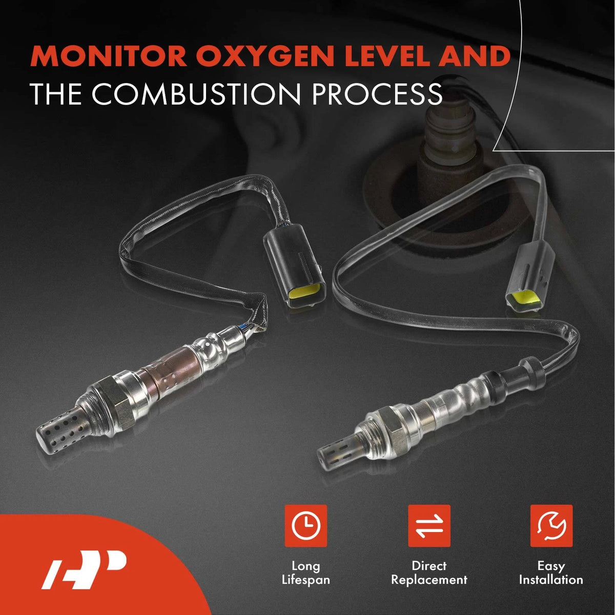 2X Upstream O2 Oxygen Sensor for Mazda 626 MX-6 1993–1995 AJ55-18-861-9U, F32Z9F472-B